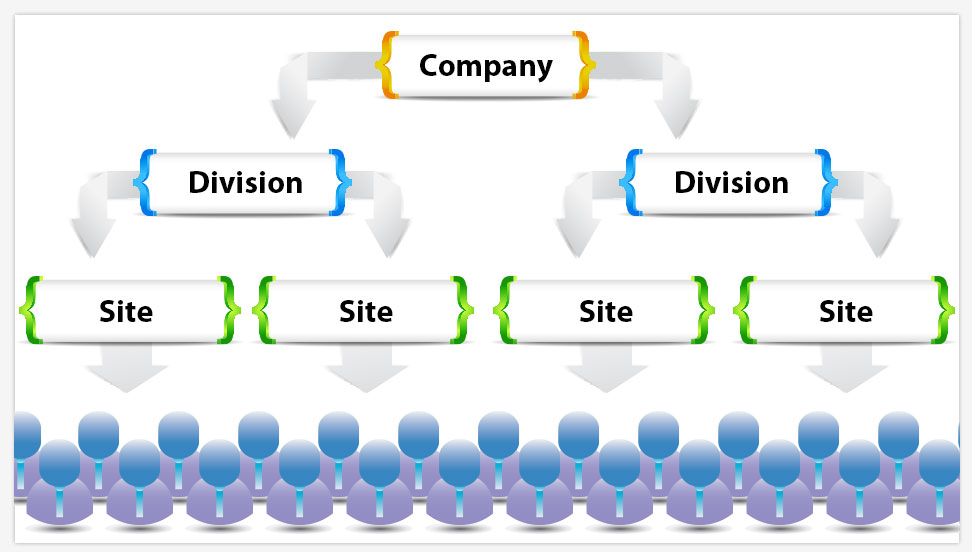 Diagram of company structure